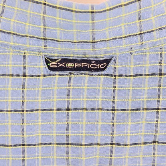 ExOfficio Mens Large Multi-Color Hiking Shirt Blue - Picture 5 of 8